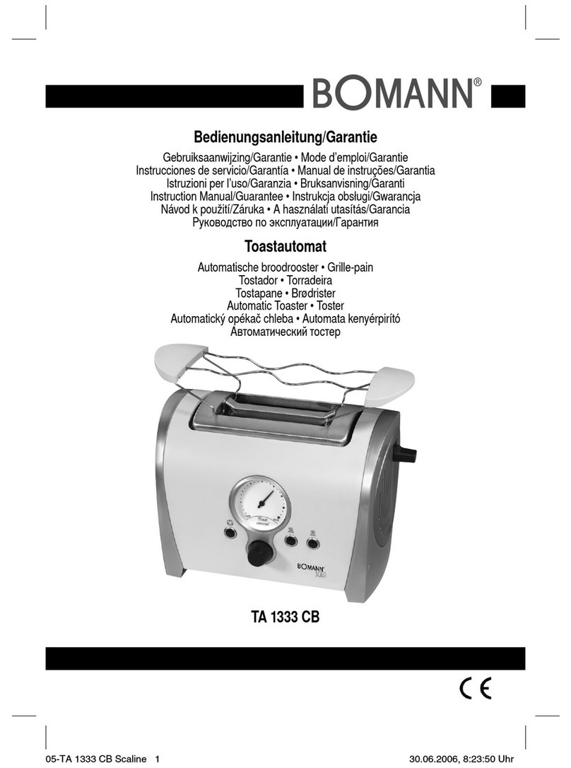 BOMANN TA 1333 CB Instruction manual & guarantee