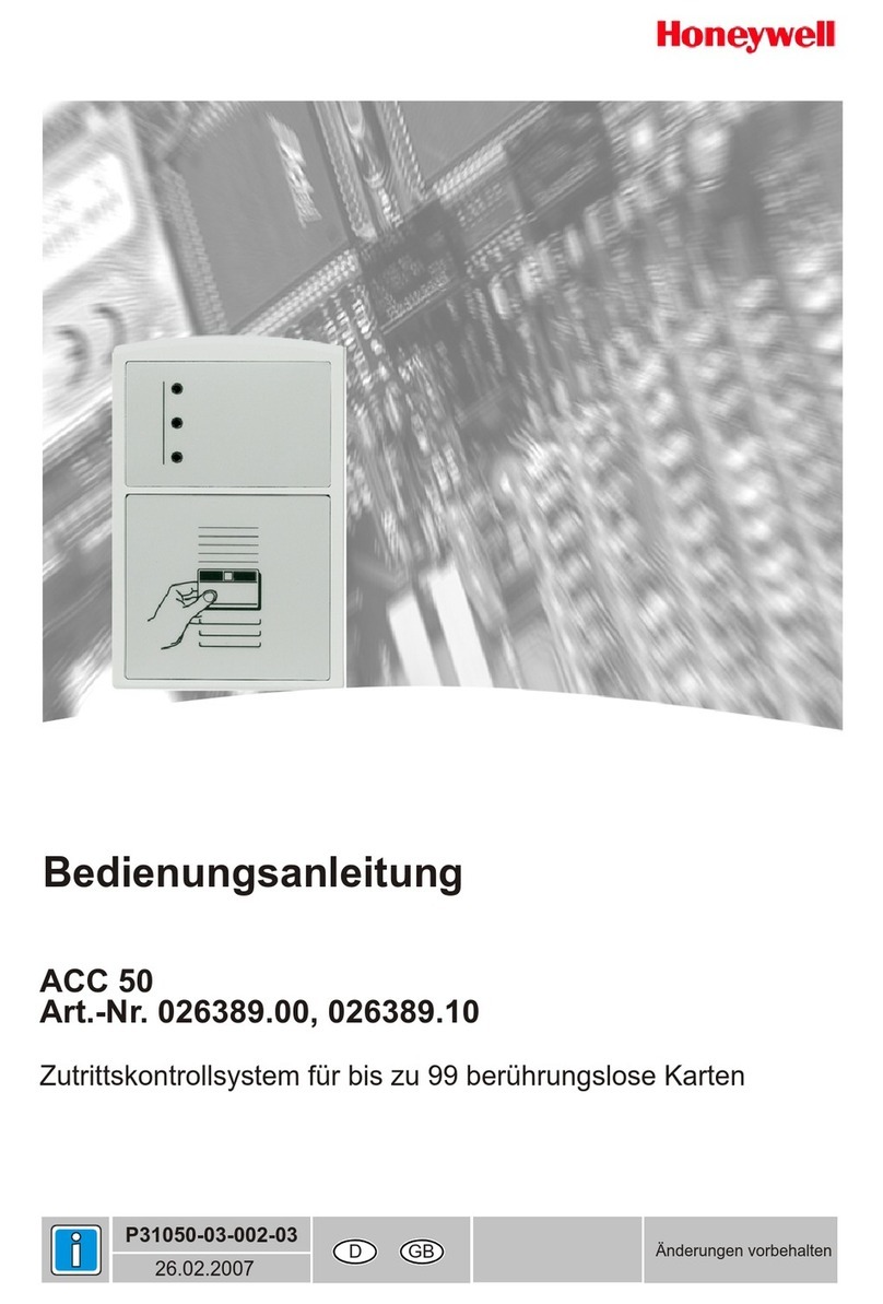 Honeywell ACC 50 operating instructions