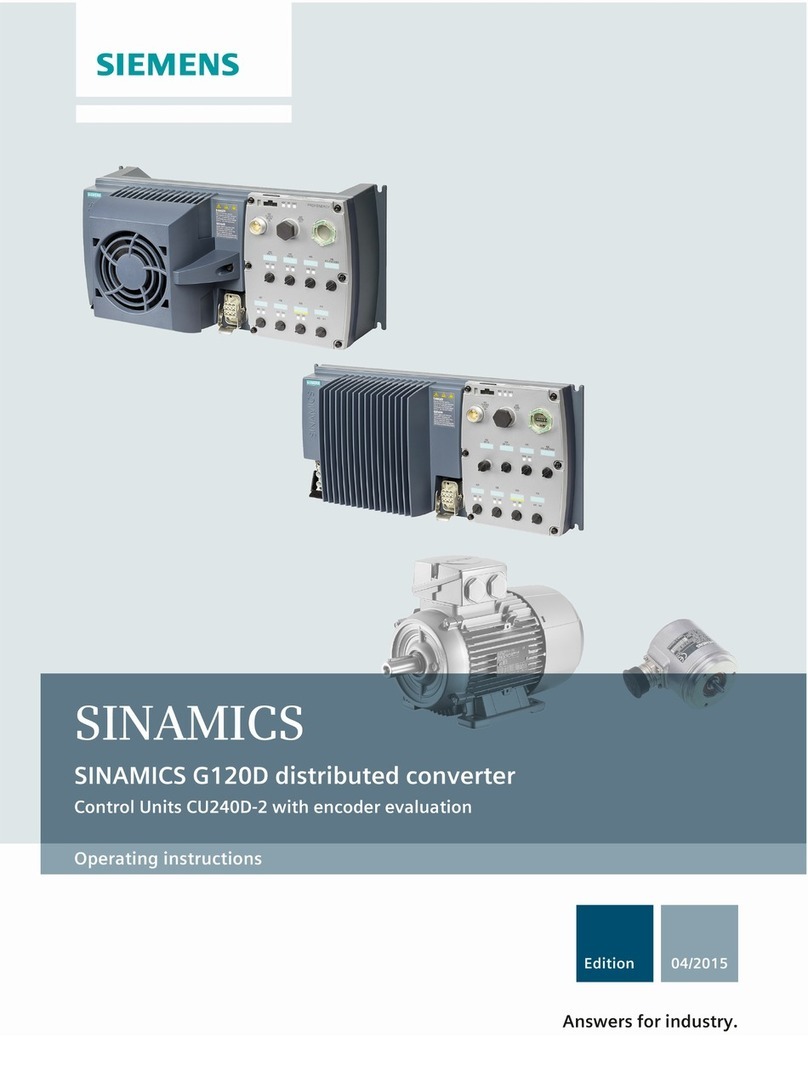 Siemens SINAMICS G120D User manual