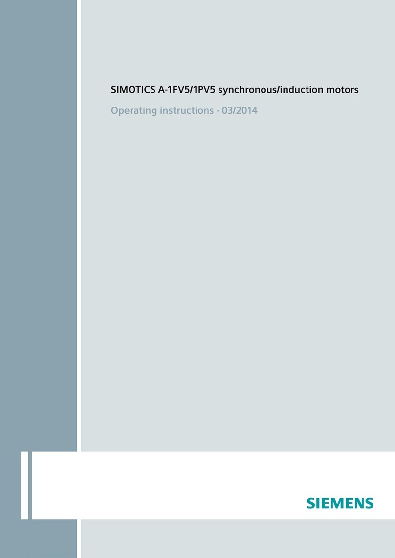 Siemens SIMOTICS A-1FV5 User manual