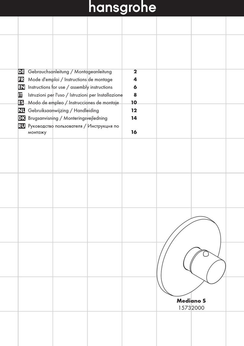 Hans Grohe Mediano S Instructions for use/assembly instructions