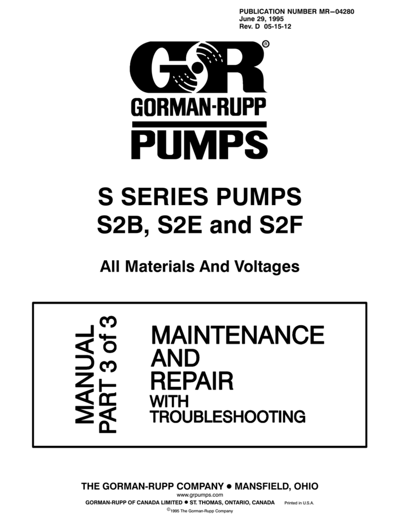 GORMAN-RUPP PUMPS S Series Operating instructions