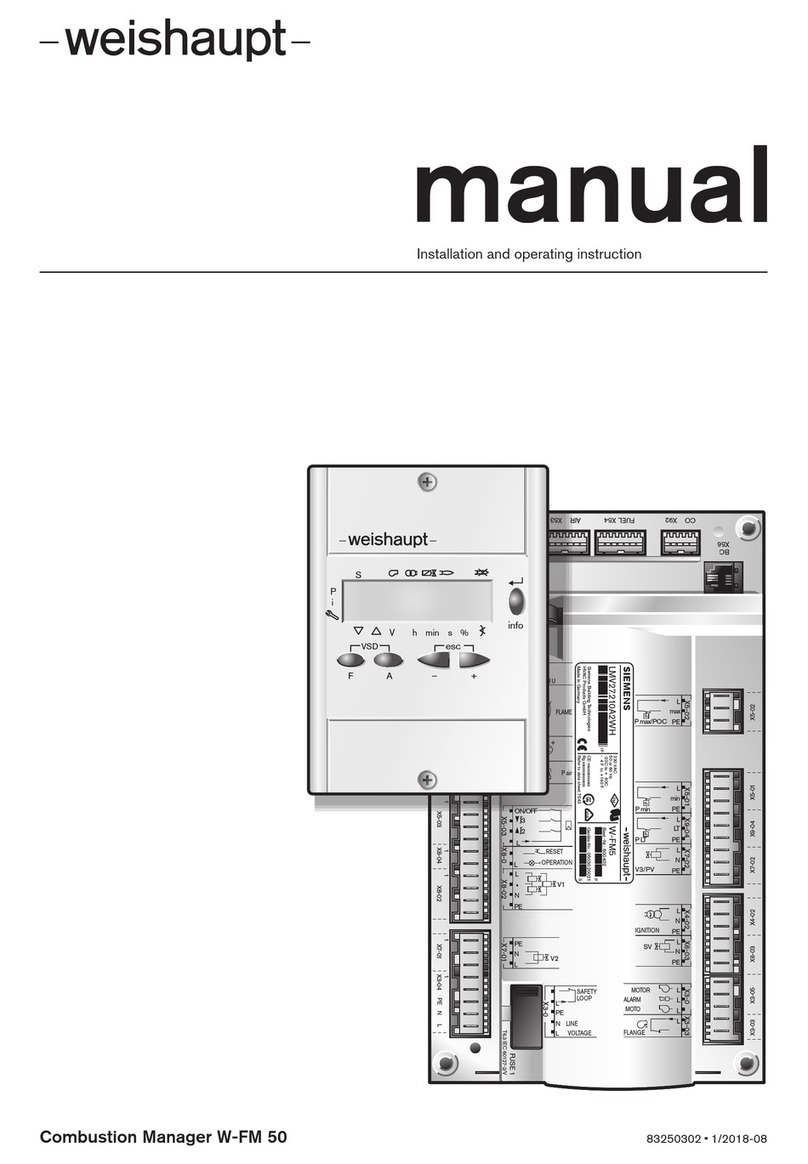 Weishaupt W-FM 50 Installation and operating instruction manual