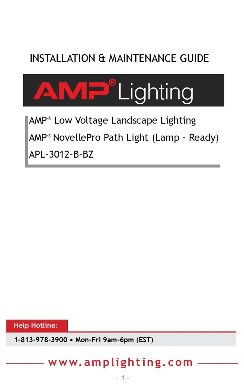 AMP Lighting APL-3012-B-BZ Operating and safety instructions