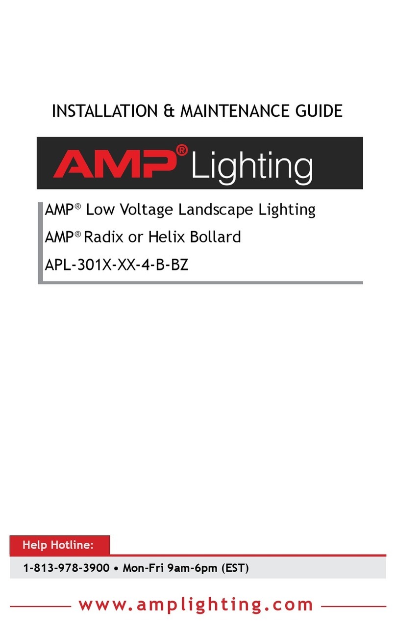 AMP Lighting APL-301X-XX-4-B-BZ Series Operating and safety instructions AMP Lighting APL-301X-XX-4-B-BZ Series Operating and safety instructions