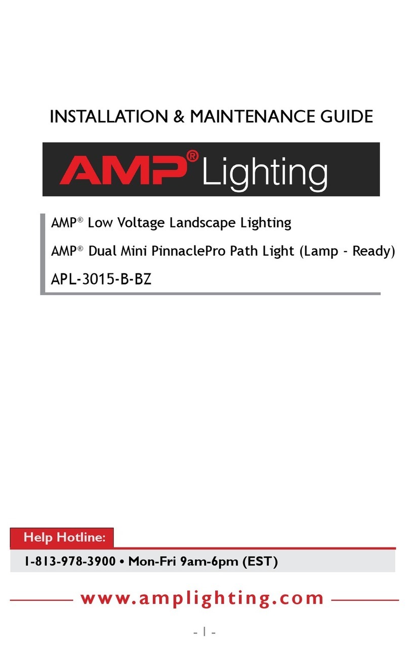 AMP Lighting APL-3015-B-BZ Installation & maintenance guide