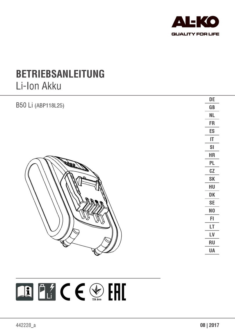 AL-KO B50 Li User manual