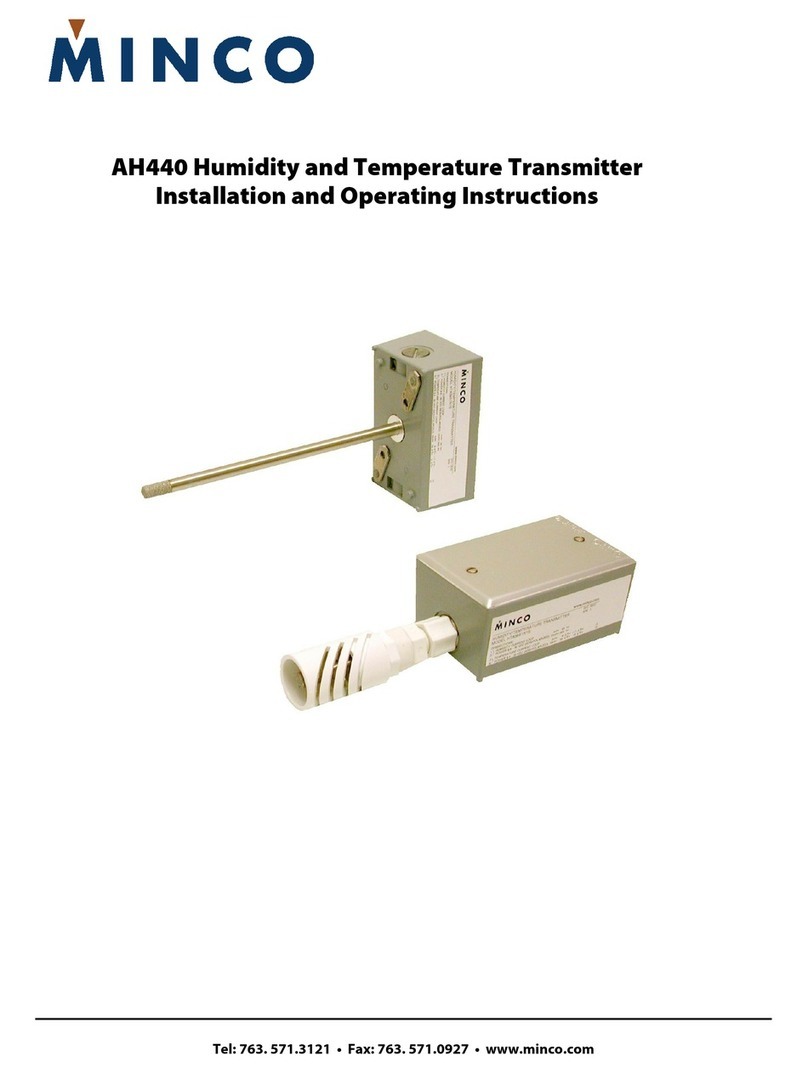 Minco AH440 Installation and operating instructions