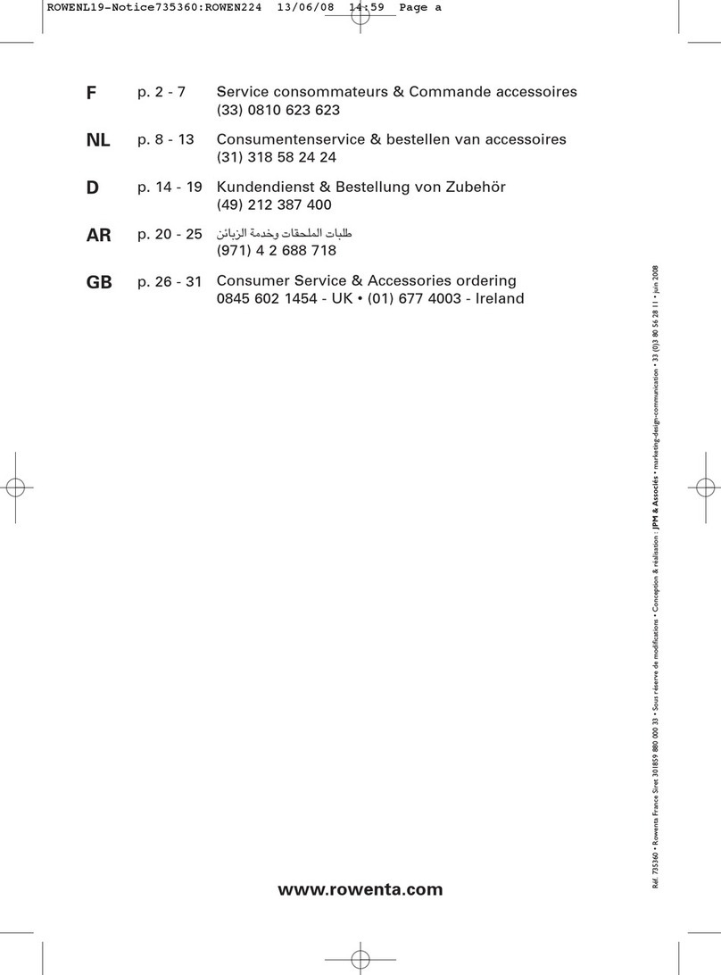 Rowenta RO7539 User manual