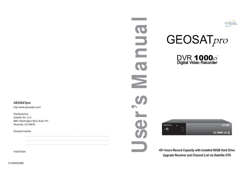 GEOSATpro DVR 1000ci user manual