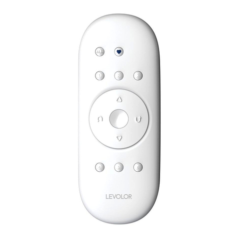 Levolor Shutters Remote Control User manual