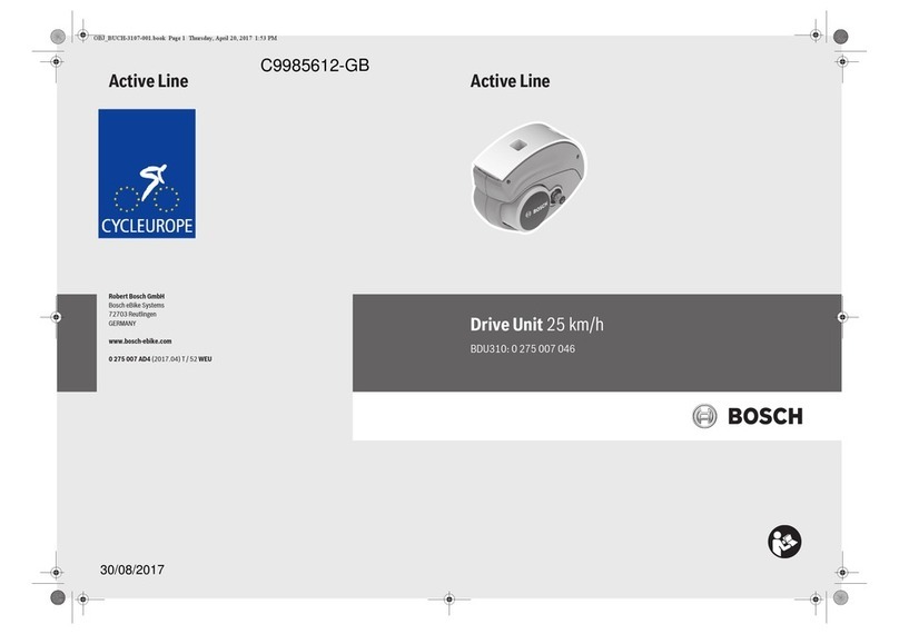 Bosch Active Line BDU310 User manual