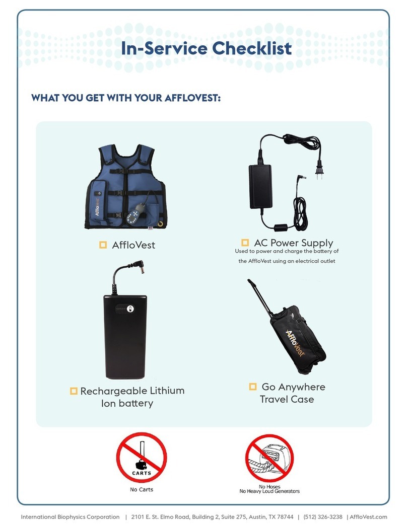 International Biophysics AffloVest quick start guide