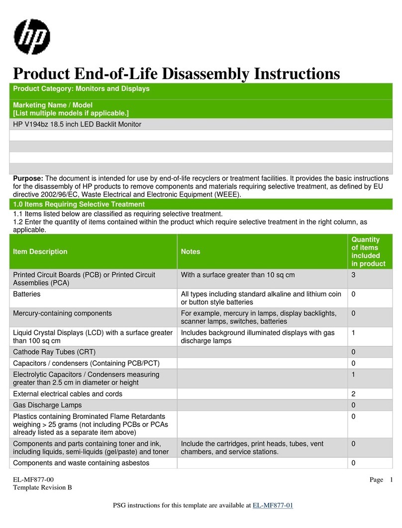 HP V194bz Installation instructions