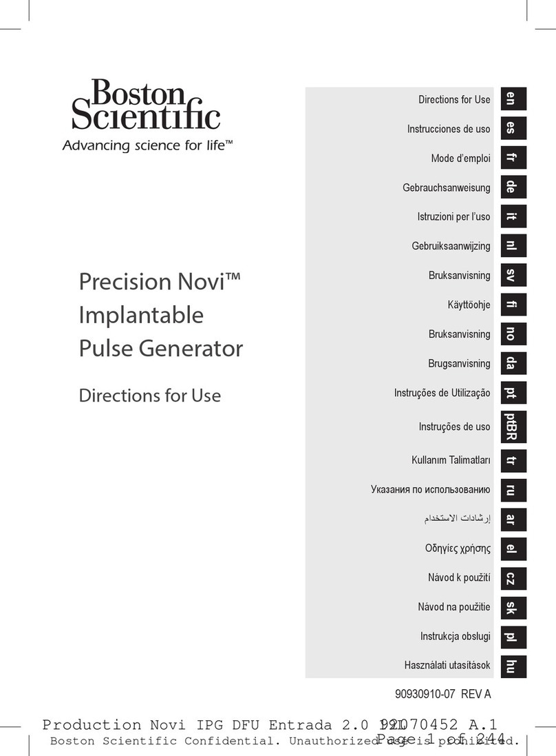 Boston Scientific Precision Novi IPG Series Directions for use Boston Scientific Precision Novi IPG Series Directions for use