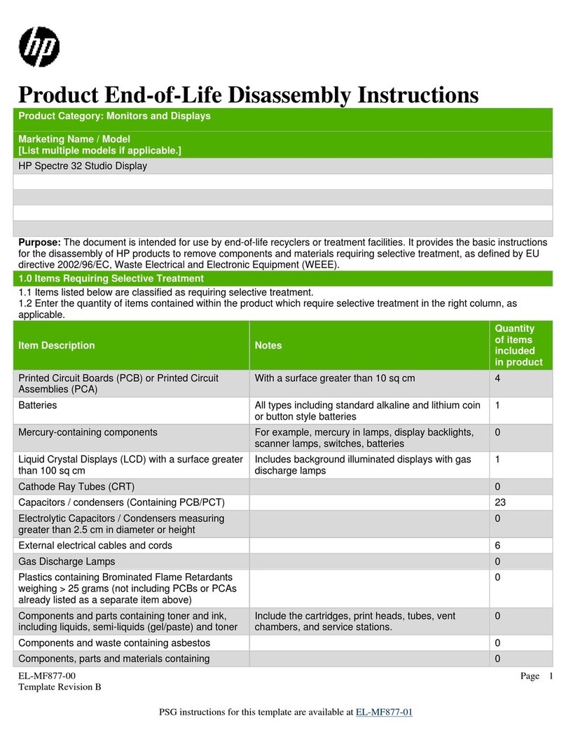 HP Spectre 32 Installation instructions