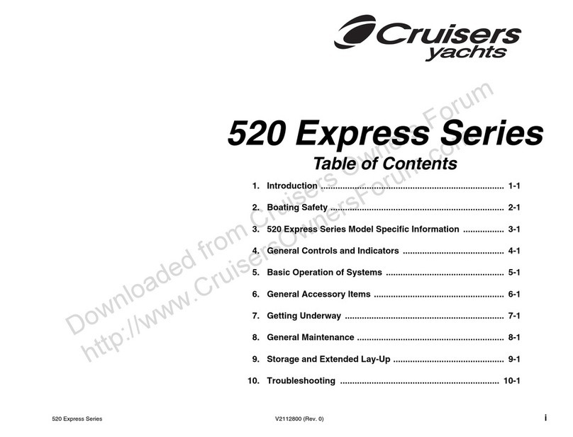 Cruisers Yachts 520 Express Series owner's manual