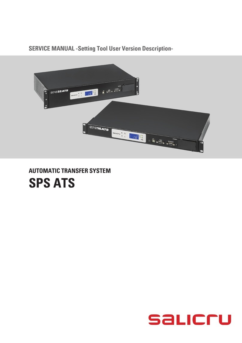 Salicru SPS ATS Service manual