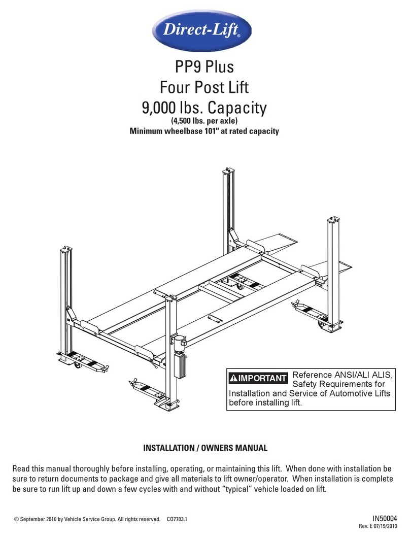 Direct-Lift PP9 Plus User manual