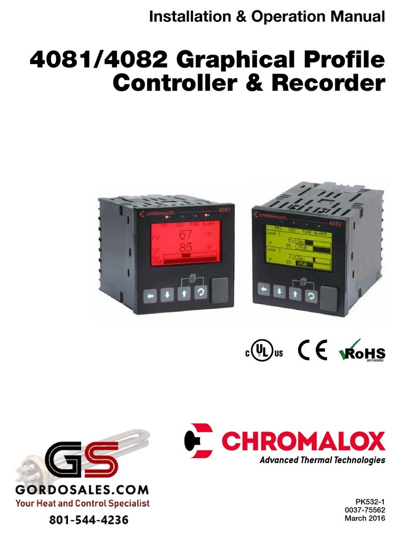 GS Chromalox 4081 Installation & operation manual