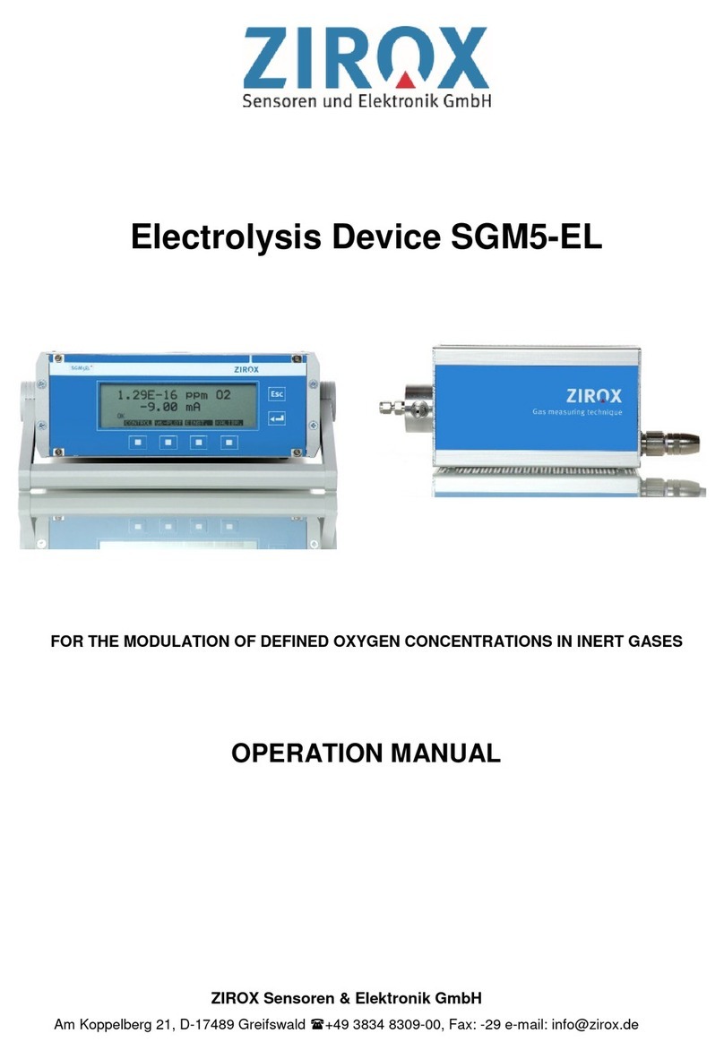 ZIROX SGM5-EL Operation manual