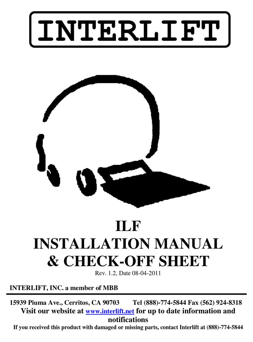 Interlift ILF Series User manual