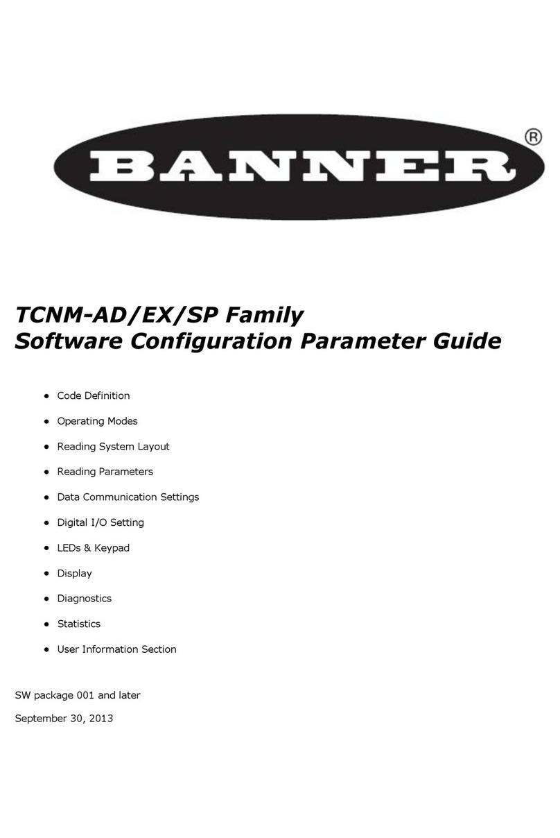 Banner TCNM-AD Series Parameter guide