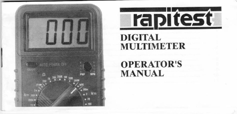 RAPITEST DM25 Operator's manual