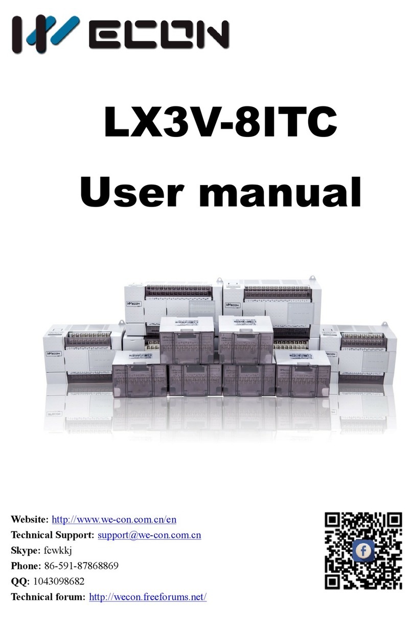 Wecon LX3V-8ITC User manual