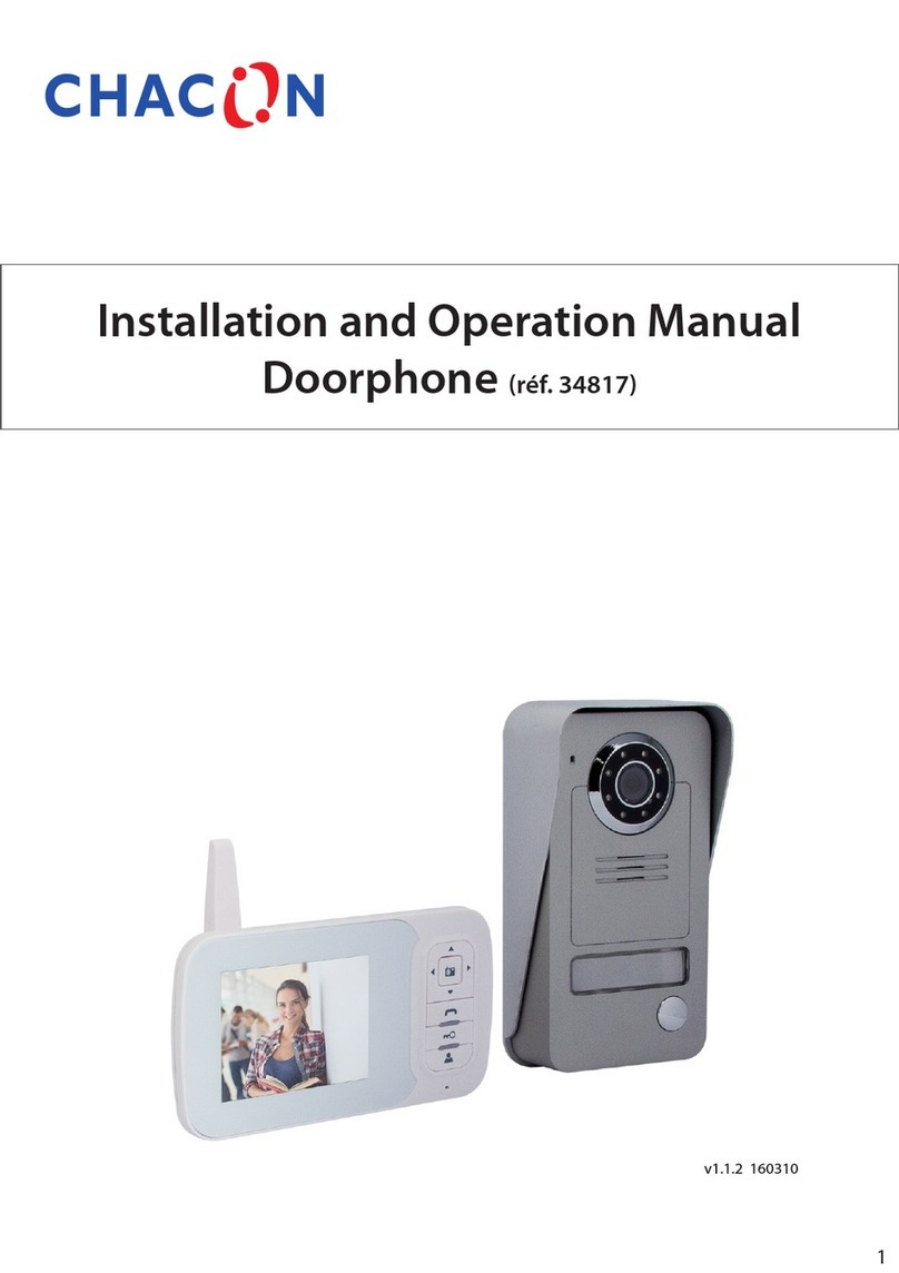 Chacon 34817 Installation and operation manual
