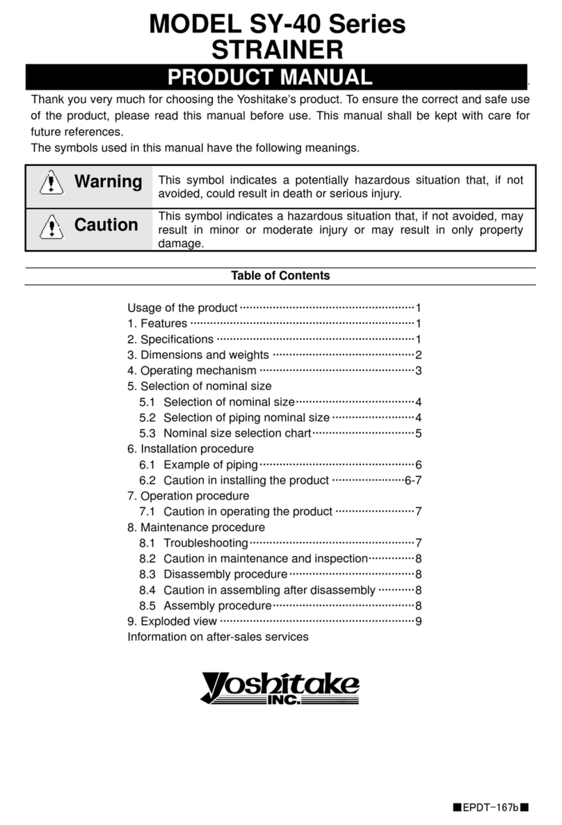 Yoshitake SY-40 Series product manual