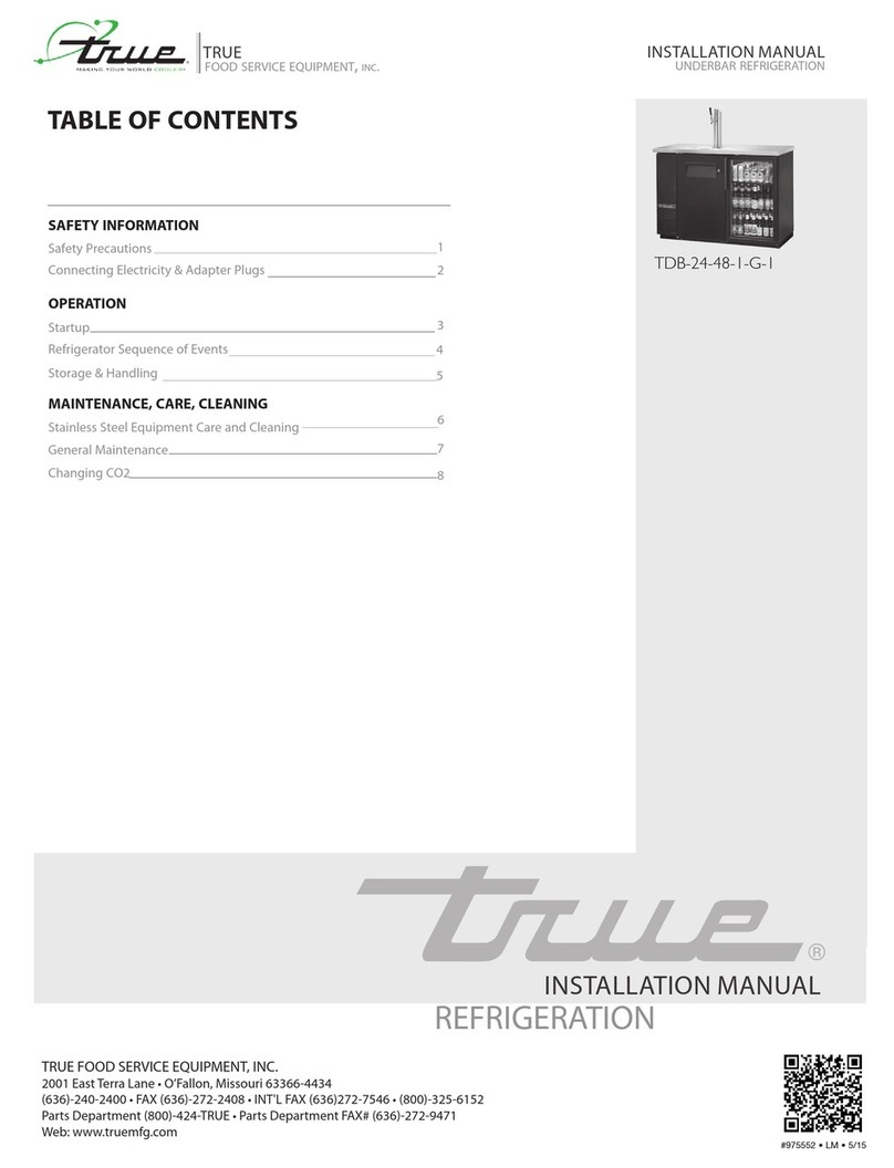 True TDB-24-48-1-G-1 installation manual