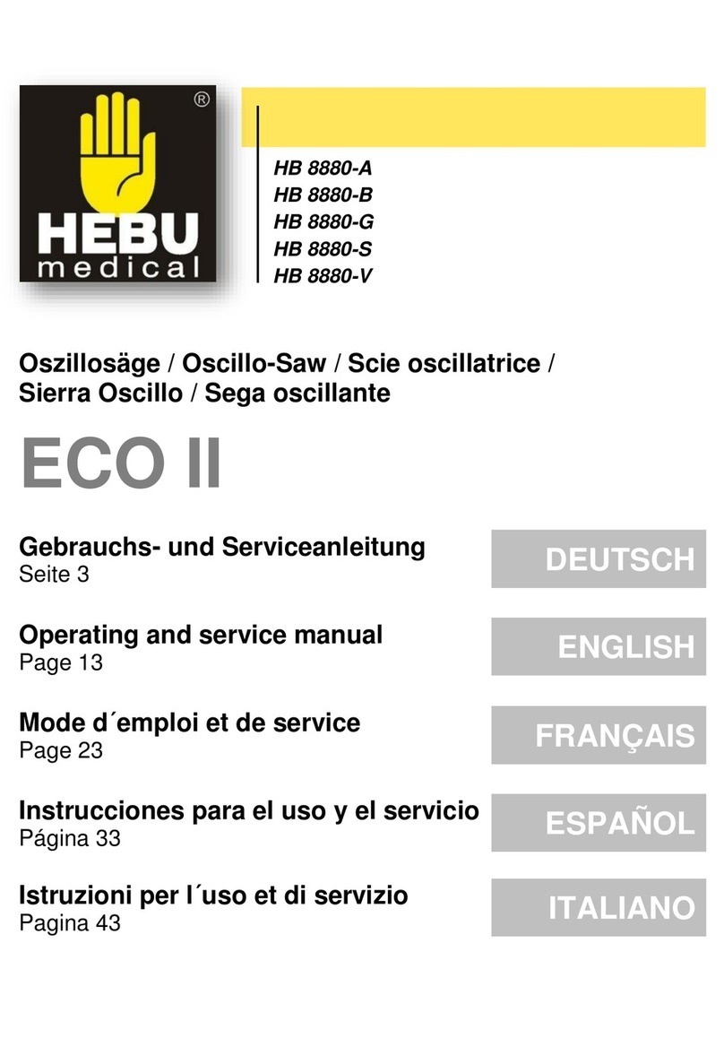 HEBU medical ECO II Series Operating and service manual