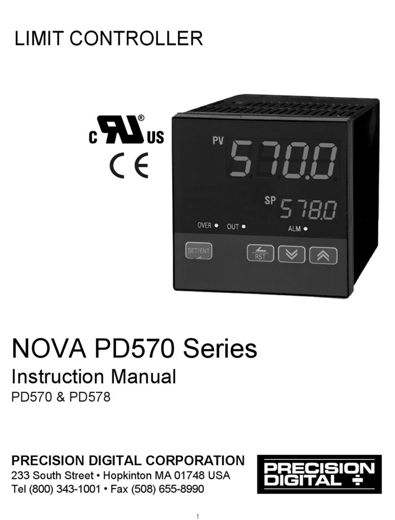 PRECISION DIGITAL NOVA PD570 Series instruction manual PRECISION DIGITAL NOVA PD570 Series instruction manual