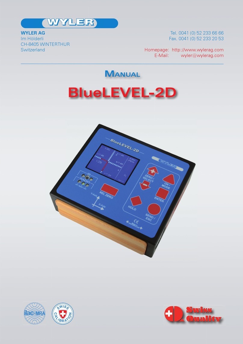 WYLER BlueLEVEL-2D User manual