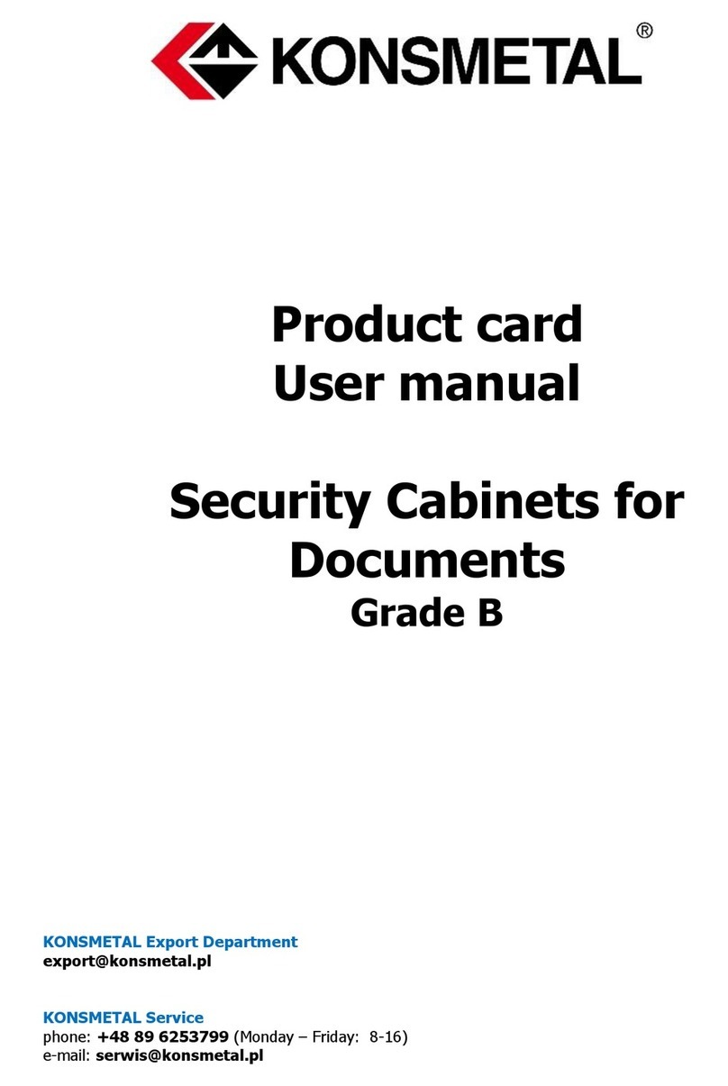 Konsmetal MS1/B 185 user manual