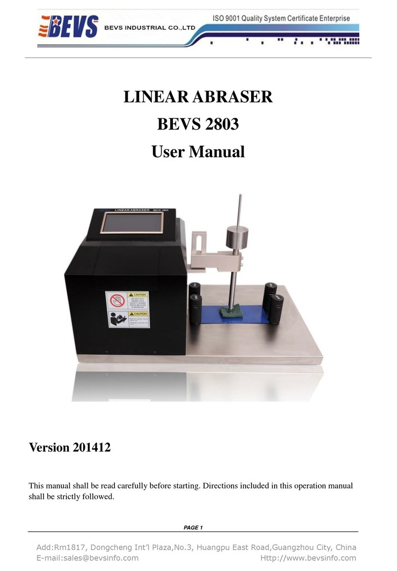 BEVS 2803 user manual