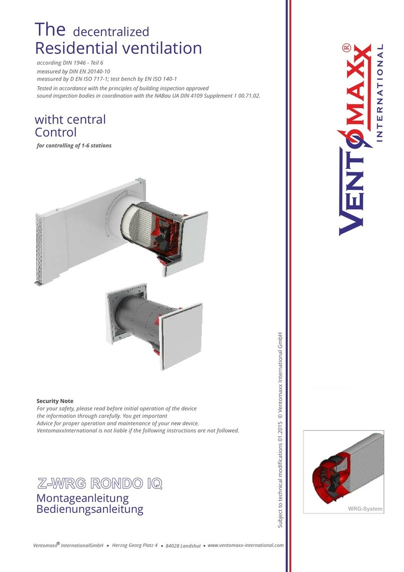 VENTOMAXX Z-WRG RONDO IQ manual
