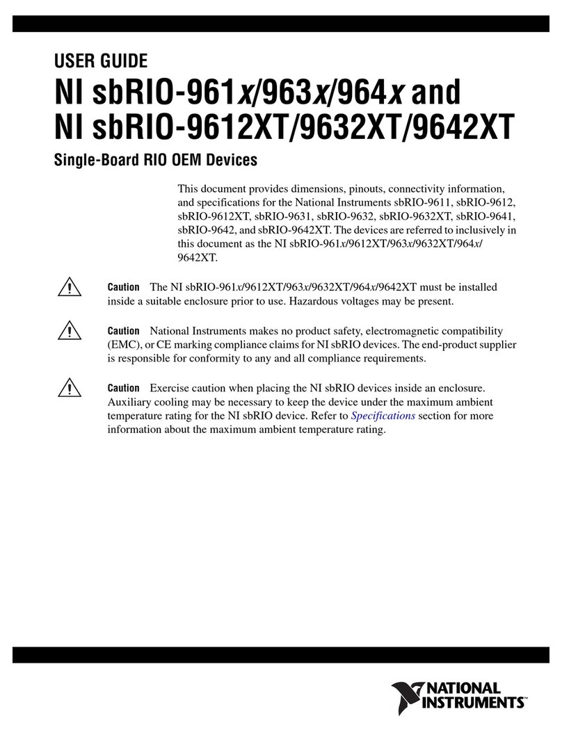 National Instruments NI sbRIO-9611 User manual National Instruments NI sbRIO-9611 User manual