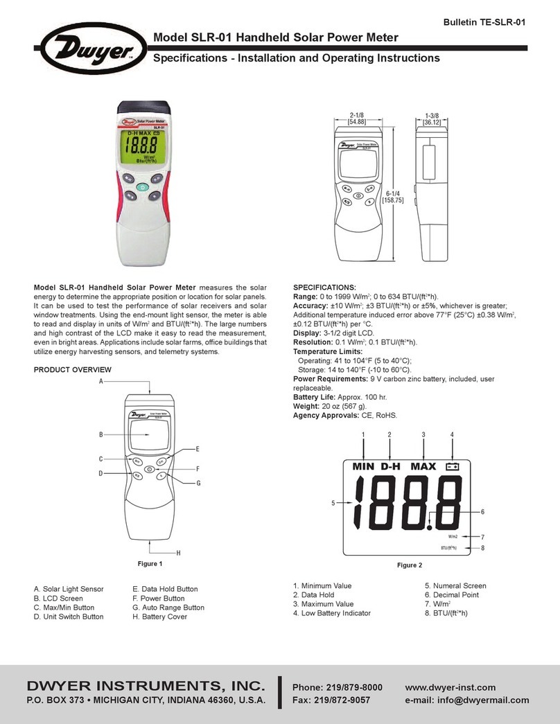 Dwyer Instruments SLR-01 User manual