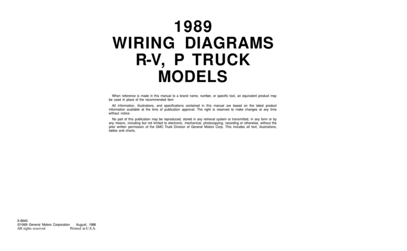Chevrolet R-V 1989 Wiring diagrams