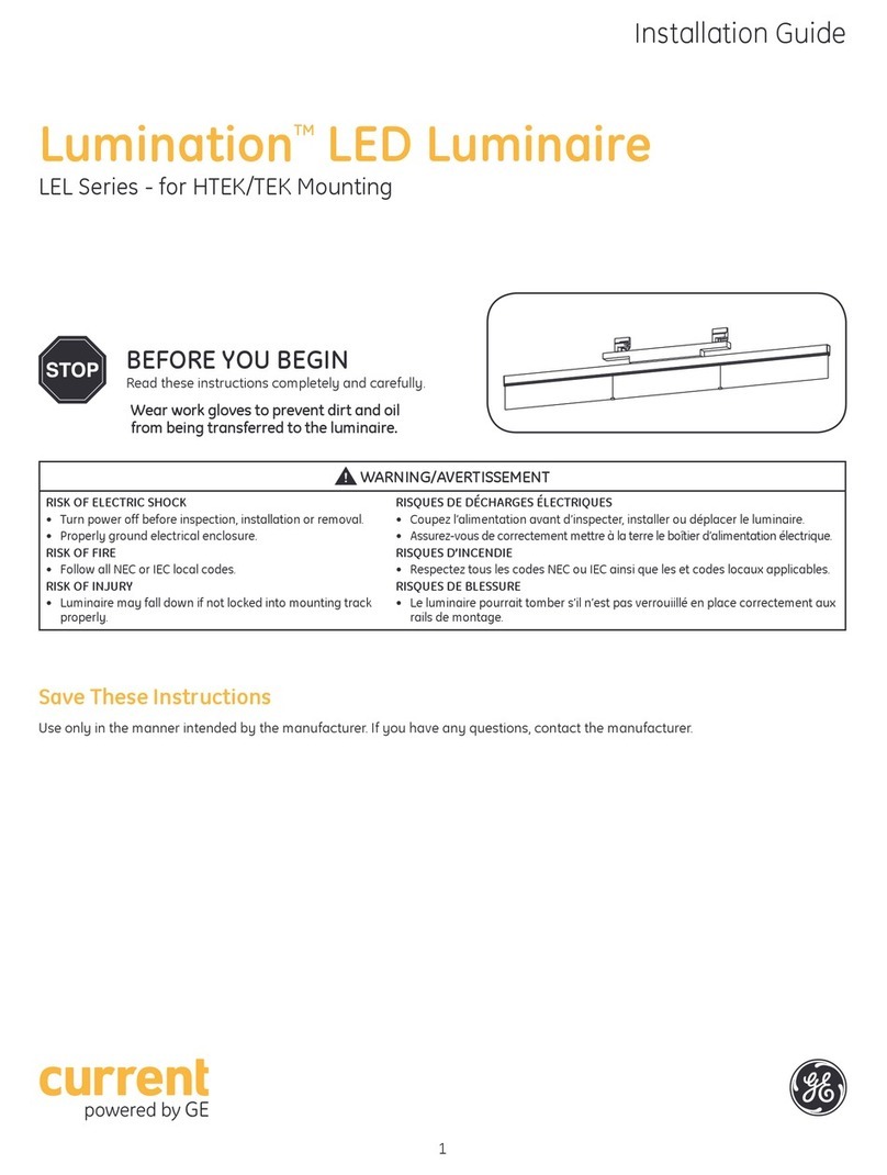 GE Lumination Current LEL Series User manual
