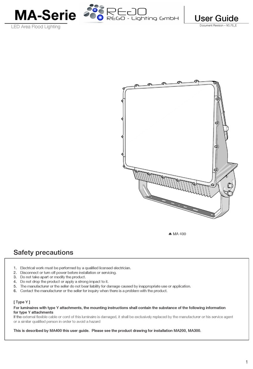 REGO-Lighting MA Series user guide