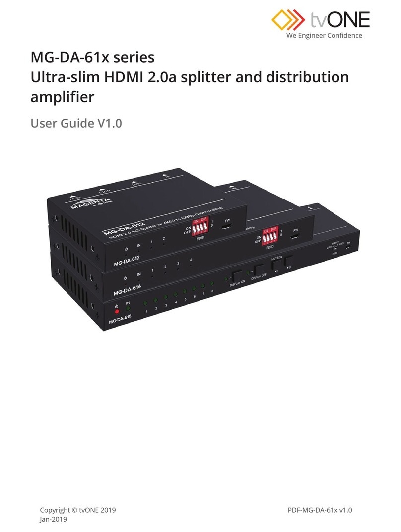 TV One Magenta Research MG-DA-61 Series user guide