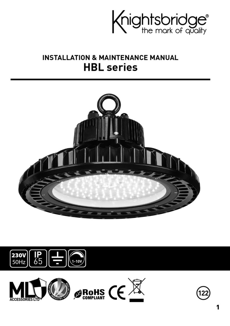 ML Knightsbridge HBL Series Installation and maintenance manual
