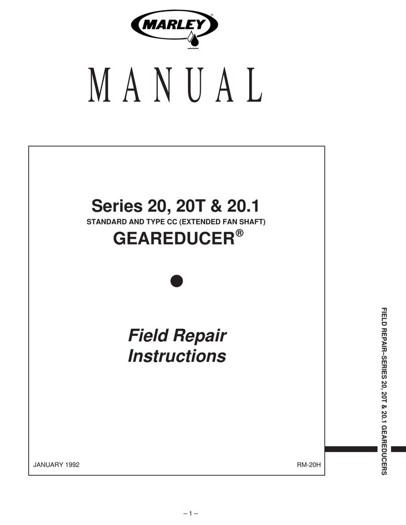 Marley Geareducer 20 Series Field Repair Instructions Manual