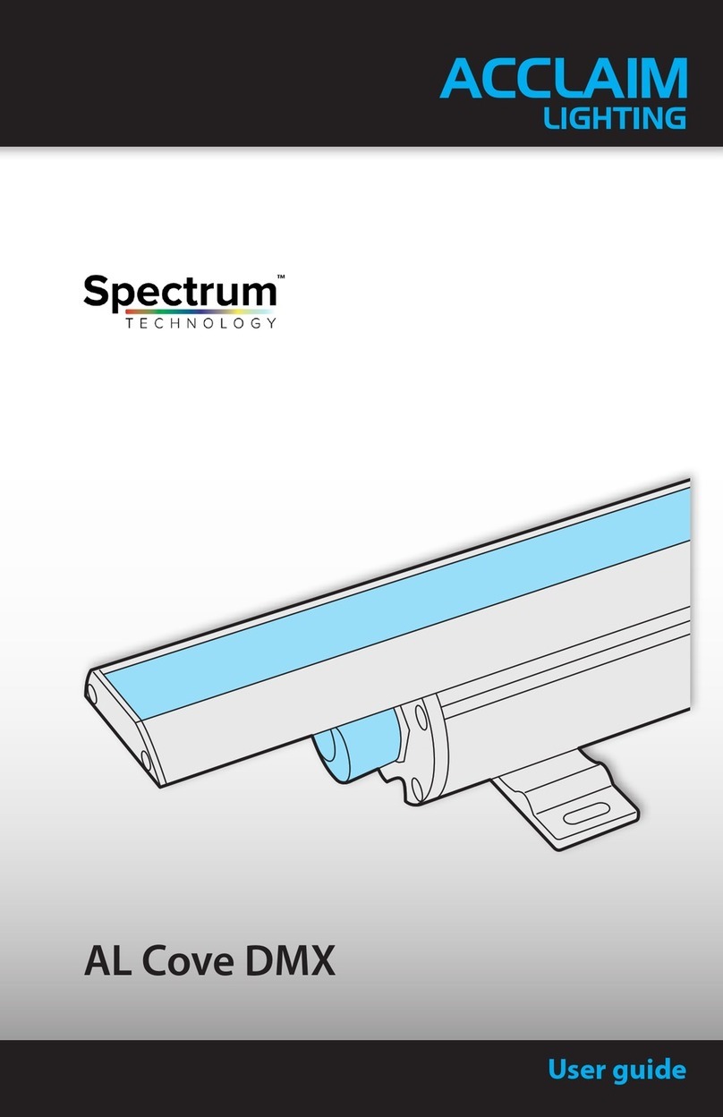 Acclaim Lighting Spectrum AL Cove DMX user guide