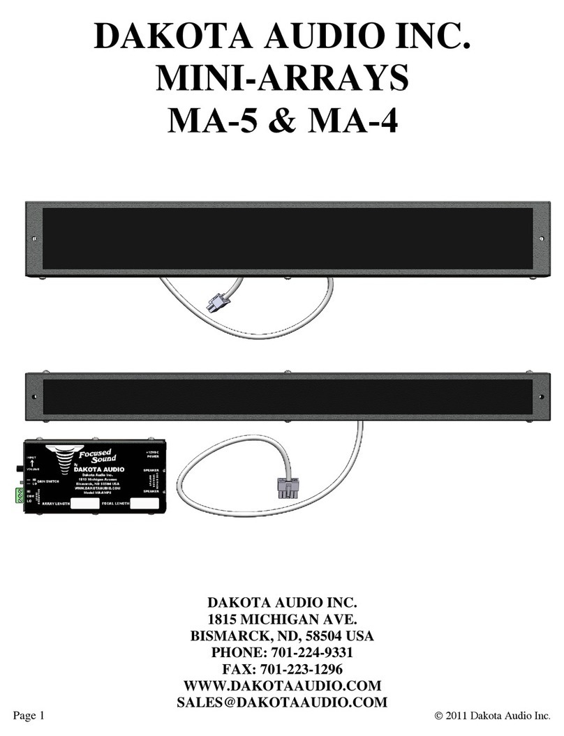 DAKOTA AUDIO MA-5 manual