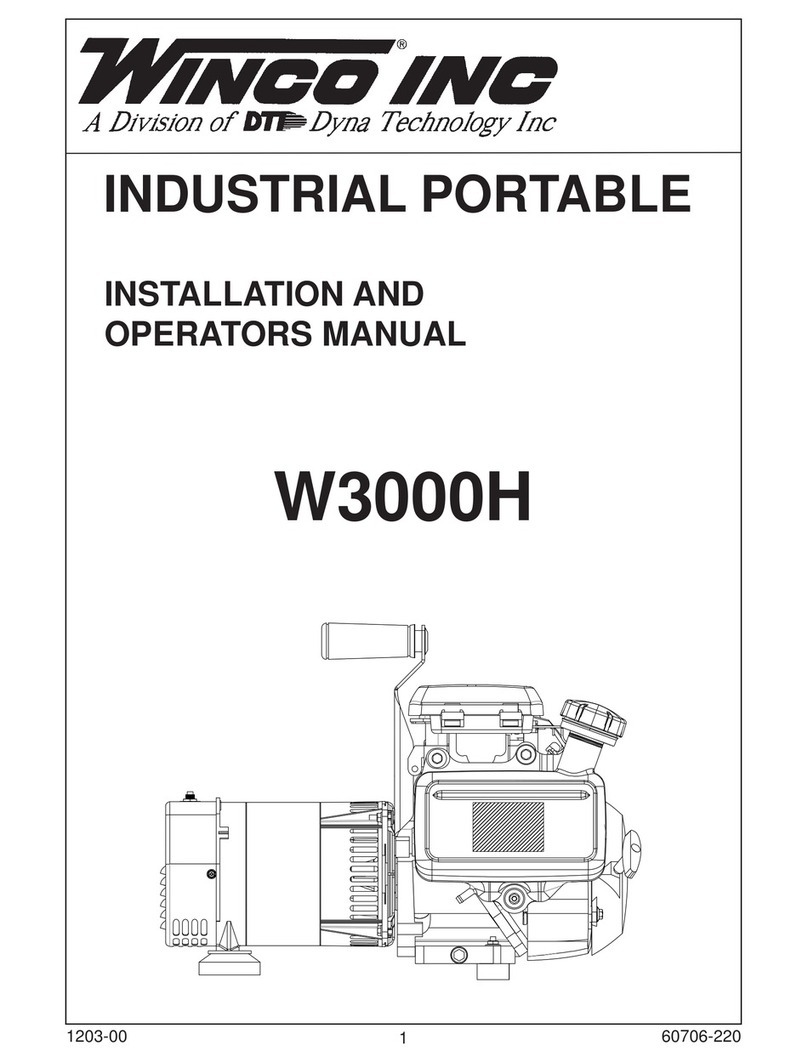 DTI Dyna Technology Winco W3000H Installation and operator's manual DTI Dyna Technology Winco W3000H Installation and operator's manual
