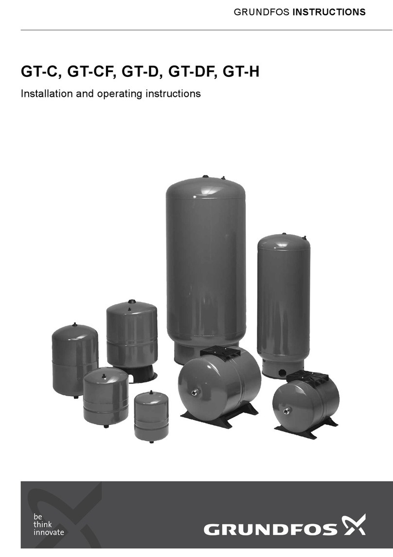 Grundfos GT-CF Installation and operating instructions